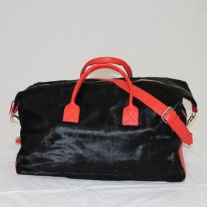Leather Duffel Bag - Hair on Hide